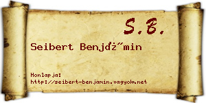 Seibert Benjámin névjegykártya