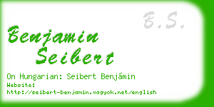 benjamin seibert business card